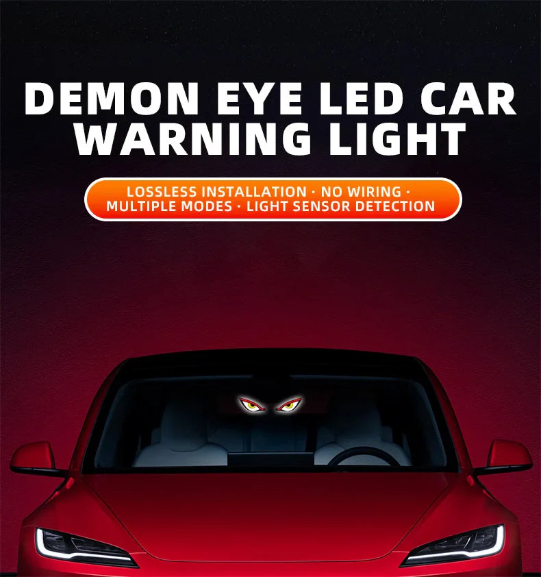 Solar-Powered Neon Eye Light