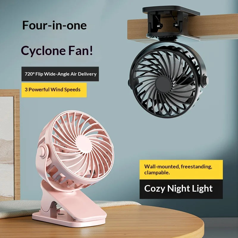 Rechargeable Camping Clip Fan