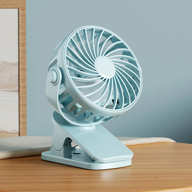 Rechargeable Clip-On Camping Fan