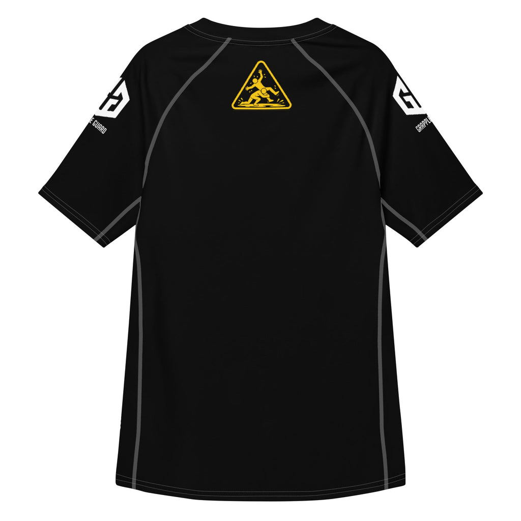 Black Slippery When Wet Rash Guard