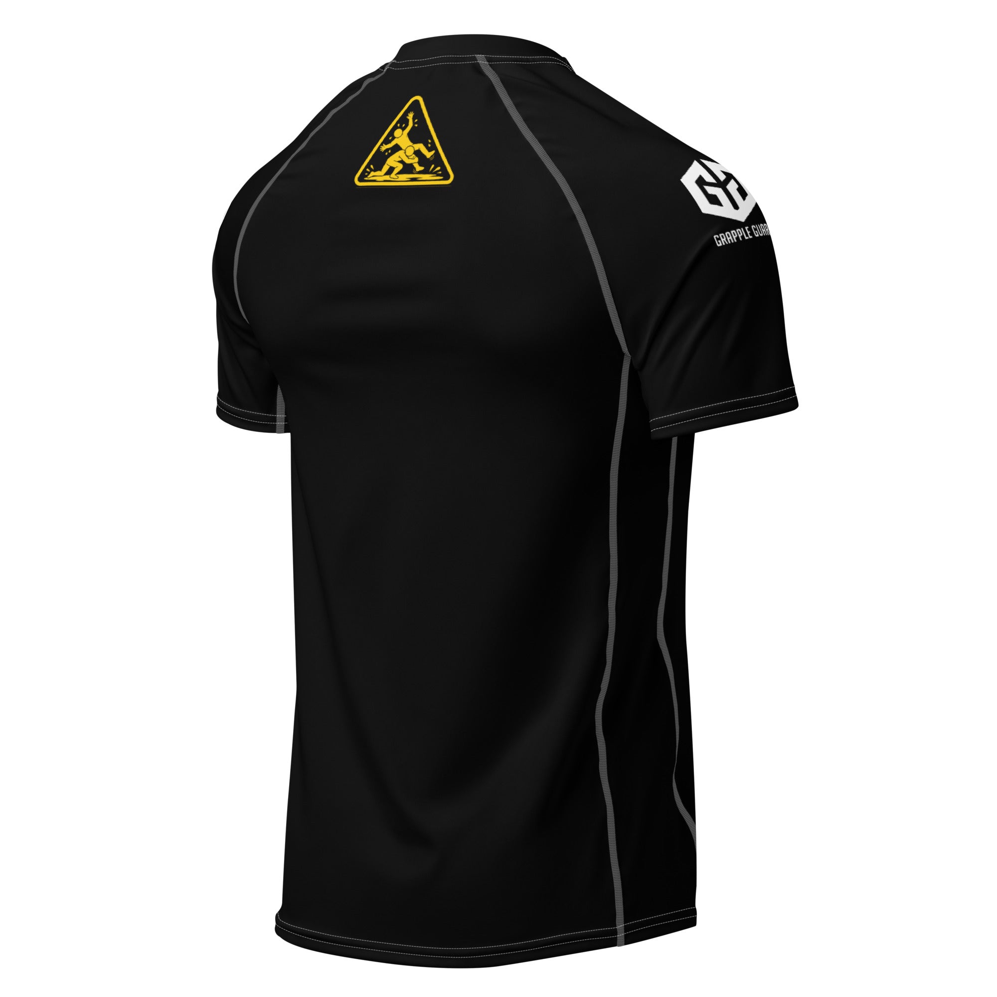 Black Slippery When Wet Rash Guard